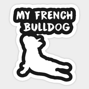 French bulldog Sticker